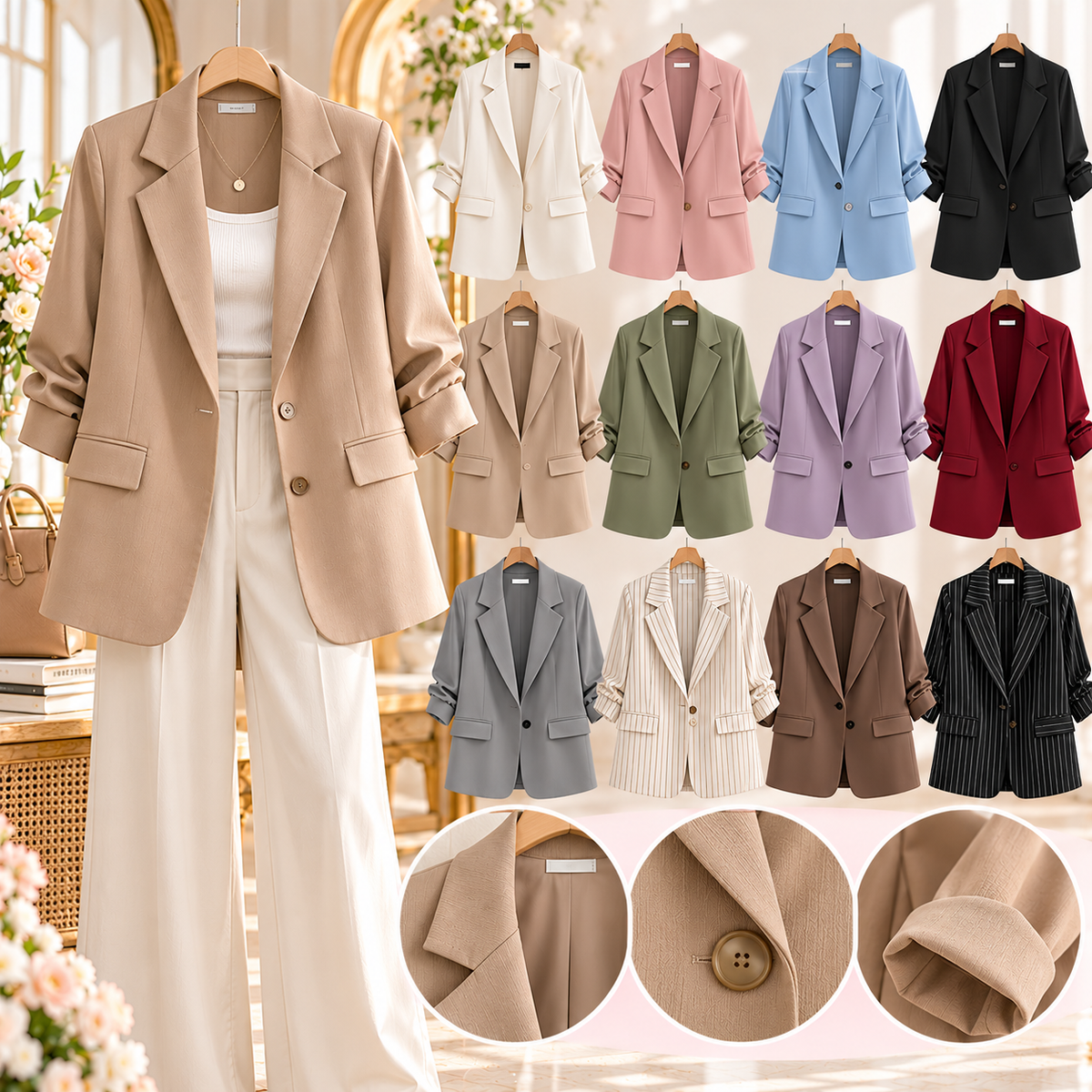 เสื้อคลุมเบลเซอร์ทรงโอเวอร์ไซส์ (Tailored Oversized Blazer)